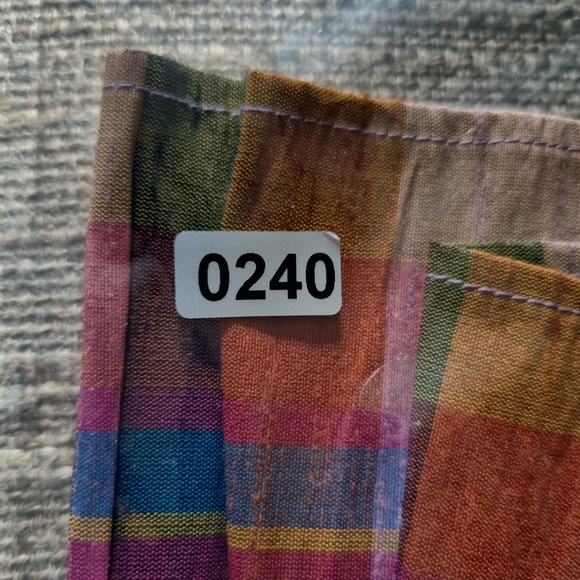 Next Toddler Dress 3-6 Months Check Tafetta With Velvet Collar Vintage Style - Picture 8 of 8